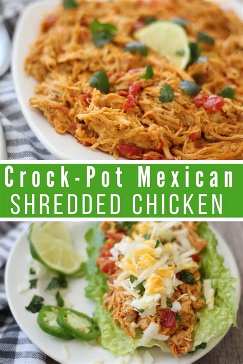 In this regard, we would want to share at least two of the low fat crock pot recipes that most dieters prefer to prepare. Best Low Carb Mexican Shredded Chicken {Crock-pot Recipe ...