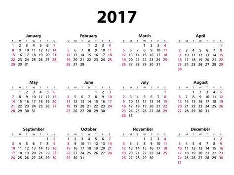 Calendario 2017 Stock De Foto Gratis Public Domain Pictures