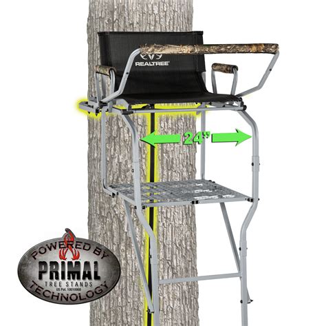 Realtree Dominator Deluxe 15 1 Person Hunting Deer Ladder Tree Stand