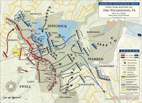 Battle Of The Wilderness Orange Turnpike May 6 1864 Battle Of