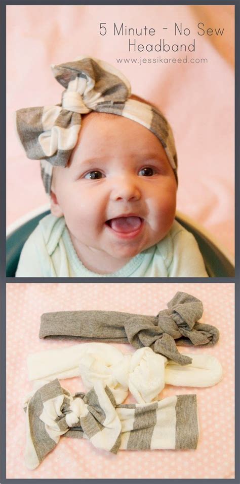 Diy turban headwrap boho headband baby headbands. Jessika Reed Studios: 5 Minute No Sew Headband | Sewing headbands, Baby bows, Toddler gifts diy