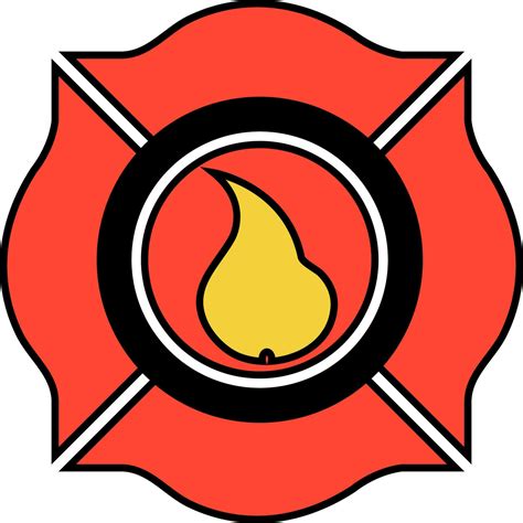 Fire Department Emblem In Flat Style 27681589 Vector Art At Vecteezy