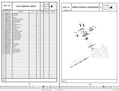 Mahindra 10 Series 5010 Gear Cab Tractor Parts Catalogue 12429500010 2011