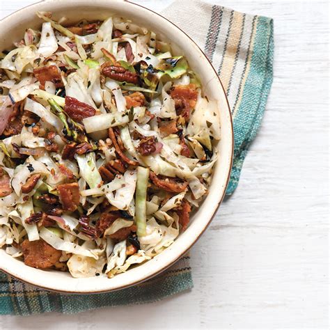 1 heads nappa or savoy cabbage, shredded. Charred Cabbage Slaw with Bacon and Pecans - Taste of the ...
