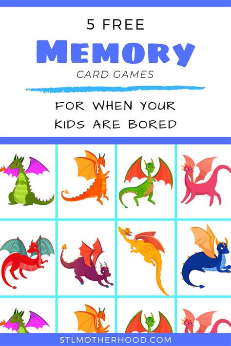 Diy Memory Game Cards For Kids Free Printable