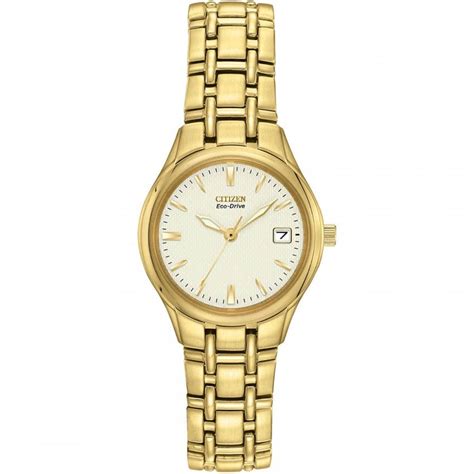 Citizen Ladies Gold Plated Stainless Steel Watch Watches From