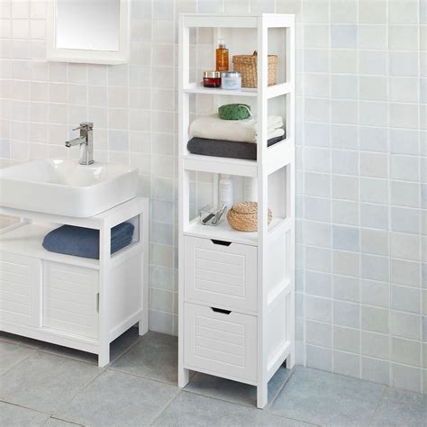 Maybe you would like to learn more about one of these? Haotian White Floor Standing Tall Bathroom Storage Cabinet ...