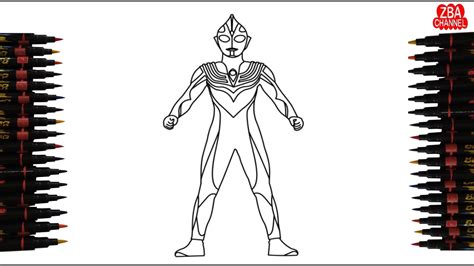 Ultraman Tiga Bagaimana Cara Menggambar Dan Mewarnai Ultraman Tiga