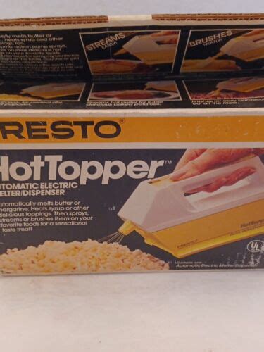 Vtg Presto Hot Topper Automatic Electric Butter Melter Dispenser