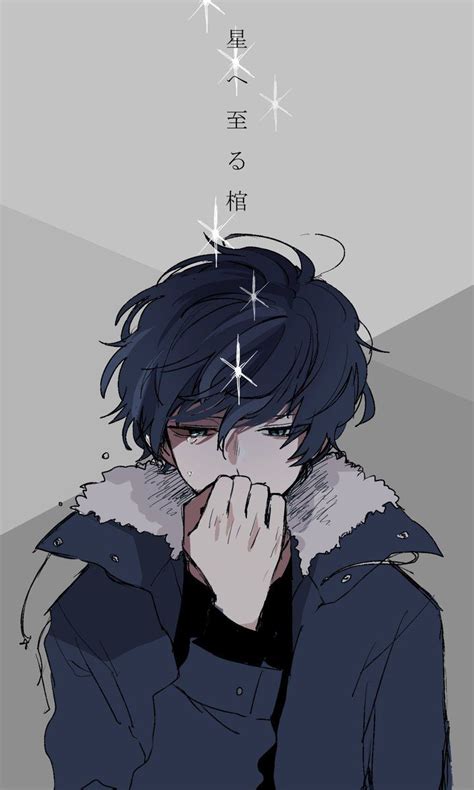 Tons of awesome sad boy anime wallpapers to download for free. Blue Sad Anime Boy Aesthetic - Viral and Trend