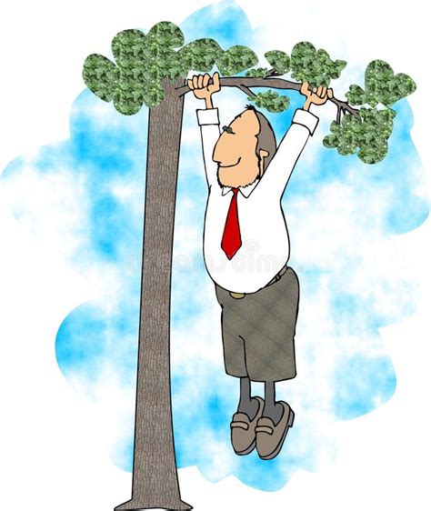 Out On A Limb This Illustration That I Created Depicts A Man Hanging