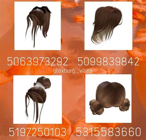 Today i have given you all 20 codes for aesthetic brown hair codes you can put in for bloxburg, or any other game. not mine :) in 2020 | Roblox codes, Roblox pictures, Roblox