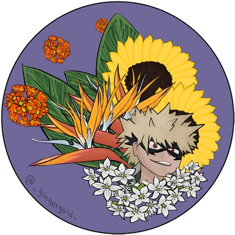 Bakugou With Flowers By Ogingergold On Deviantart
