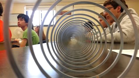 Physics Giant Slinky Fun Inside View Youtube