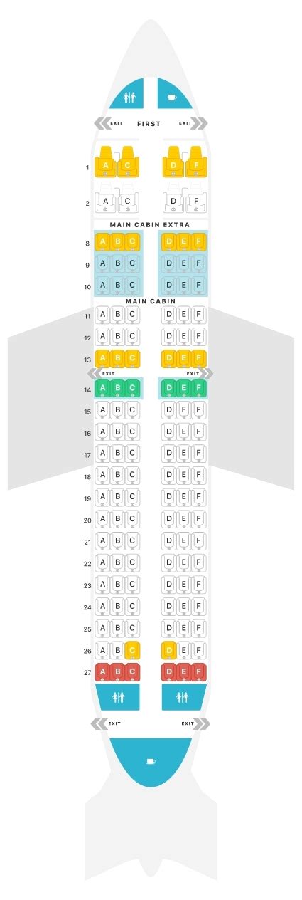 American Airlines A319 Seat Map — Review Airportix