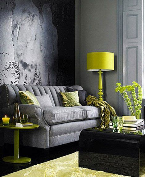 Decor In Green And Gray Living Room Grey Living Room