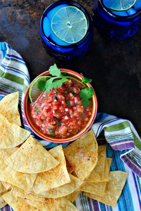 It's super inexpensive (i'd say $3 for a big bag). Simply Scratch Roasted Tomato Salsa + Baked Tortilla Chips - Simply Scratch