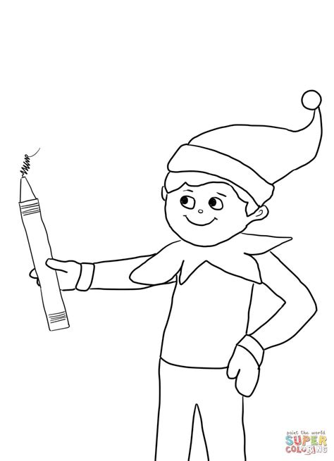 Take your imagination to a new realistic level! Elf on the Shelf with Pencil | Super Coloring | Elf On The ...