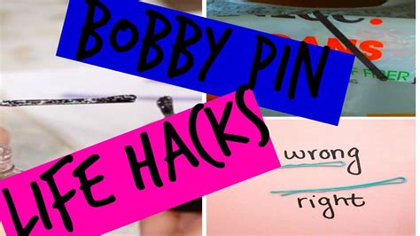 ♡10 Bobby Pin Life Hacks♡ Youtube