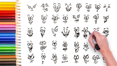 Basic skills is the first course in the series and will teach you the basics of drawing one day at a time. Learn how to draw cartoon faces - Simple drawing video ...