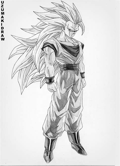Goku Ssj3 Full Body By Uzumakidraw On Deviantart