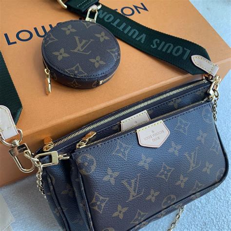 Louis Vuitton Lv Multi Pochette Khaki Authentic Bn Luxury Bags