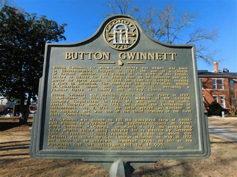 Button Gwinnett Historic Marker Lawrenceville Ga On The Ol Flickr