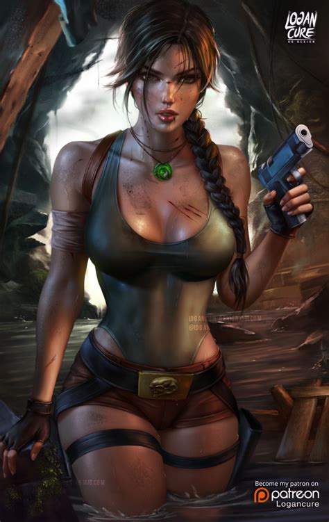 Logan Cure Lara Croft Tomb Raider Tomb Raider Reboot Absurdres Highres 1girl Artist