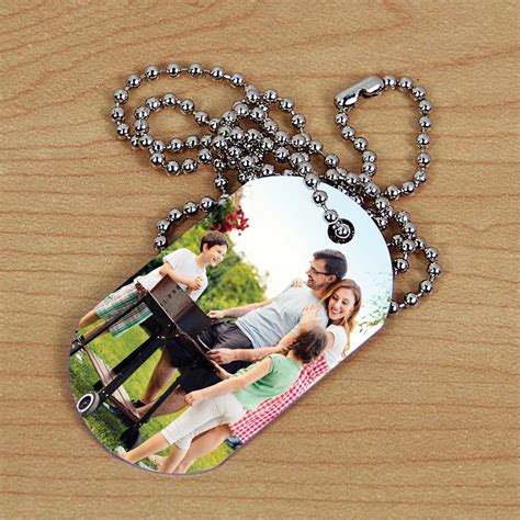 For example, first anniversary gifts include paper and clocks, which symbolize new beginnings. Personalized Picture Dog Tag - Custom Photo Dog Tag