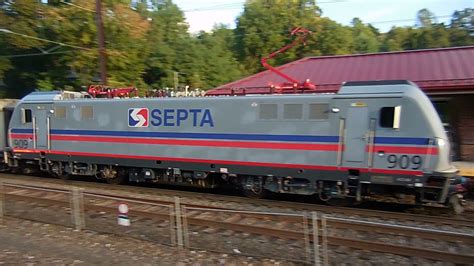 Deadheading Train At Exton With Septa Acs 64 909 Youtube
