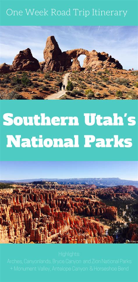 √ 1 Week Utah National Parks