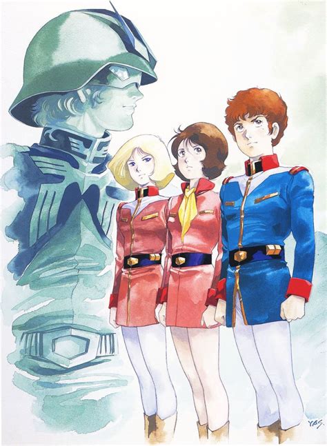 Yasuhiko Yoshikazu Amuro Ray Char Aznable Fraw Bow Sayla Mass Gundam Mobile Suit Gundam