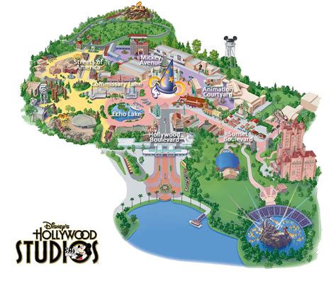 Mapa Disney Hollywood Studios Orlando Gaskatours Inc
