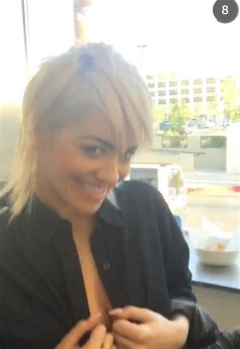 Rita Ora Flashes Cleavage In Raunchy Snapchat Video Filmed By Vas