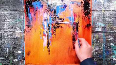 Peinture Au Couteau Abstrait F