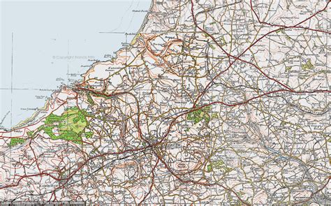 Historic Ordnance Survey Map Of Radnor 1919 Francis Frith