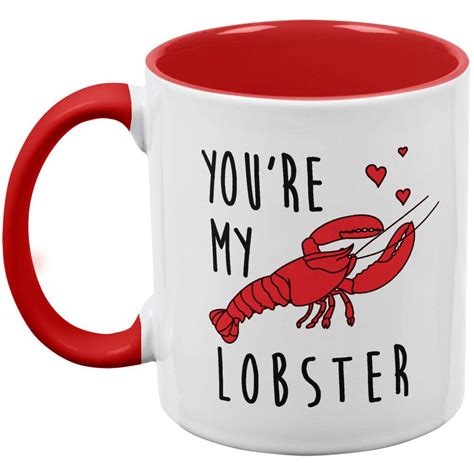 Valentines Day Youre My Lobster All Over Coffee Mug
