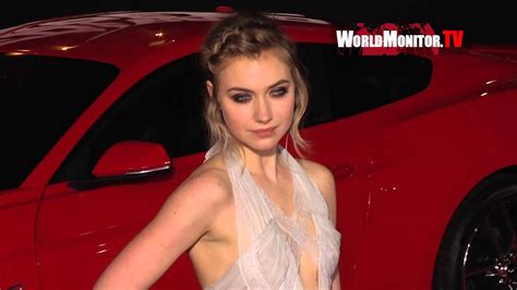 Imogen Poots Arrives At Dreamworks Pictures Need For Speed Los Angeles Premiere Youtube