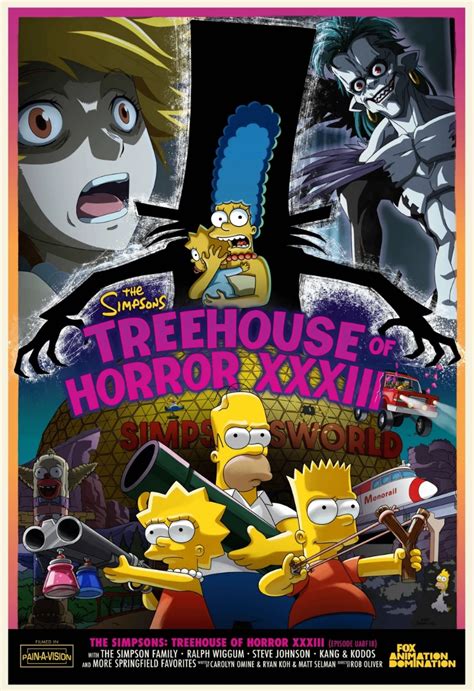 Episode Reminder Treehouse Of Horror Xxxiii Season Episode The