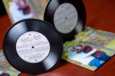 Vinyl Record Wedding Invitations For Music Lovers Invites Etsy