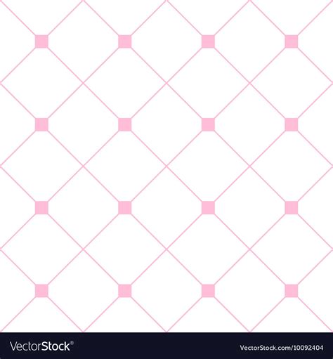 Light Pink Square Diamond Grid White Background Vector Image