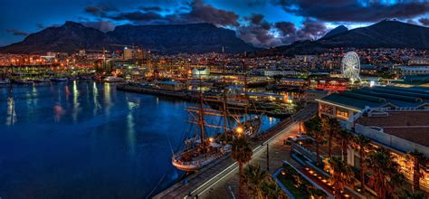 Wallpaper Cape Town Table Mountain South Africa Sea Waterfront