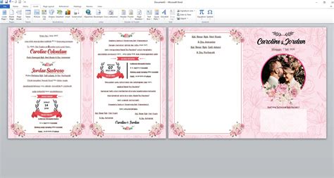 Detail Download Contoh Desain Undangan Pernikahan Dengan Word Gratis