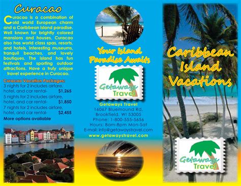 Getaways Travel Brochure Class Project By Candice Gigous At