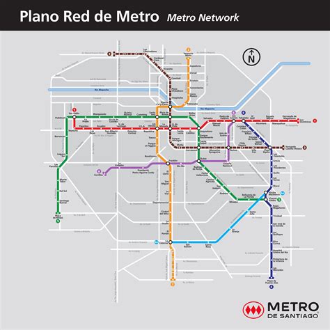 Mapa Metro De Santiago Guía De Santiago