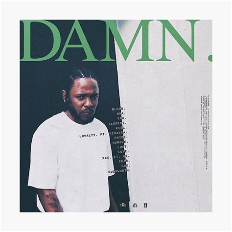 Kendrick Lamar Damn Album Cover Photographic Print For Sale By Ronaldofan Redbubble