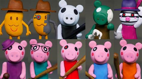 Making All Roblox Piggy Characters Part 1 ★ Polymer Clay Tutorial Youtube