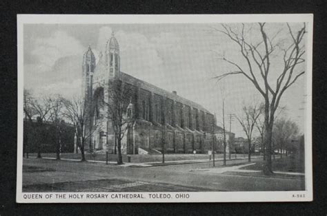 S Queen Of The Holy Rosary Cathedral Toledo Oh Lucas Co Postcard Ohio Ebay
