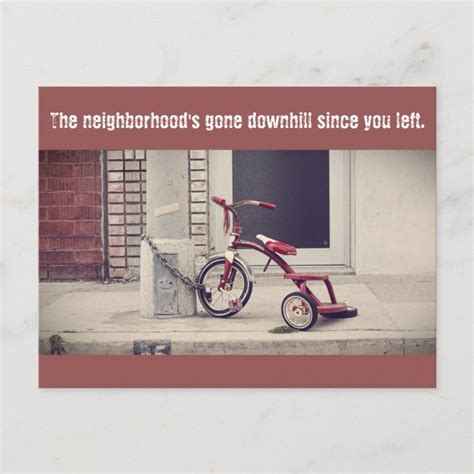 There Goes The Neighborhood Postcard