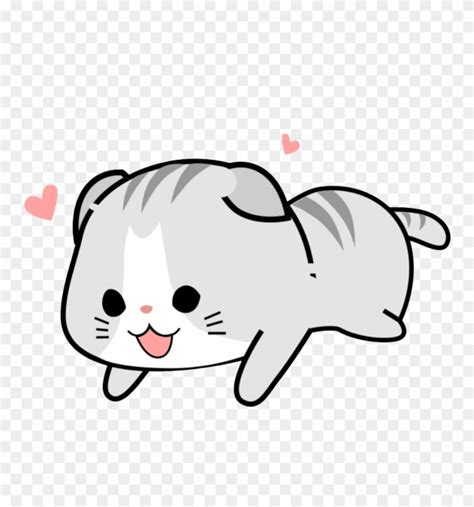 Sticker Kawaii Cute Pink Soft Cat Kawaii Cute Cats Png Clipart